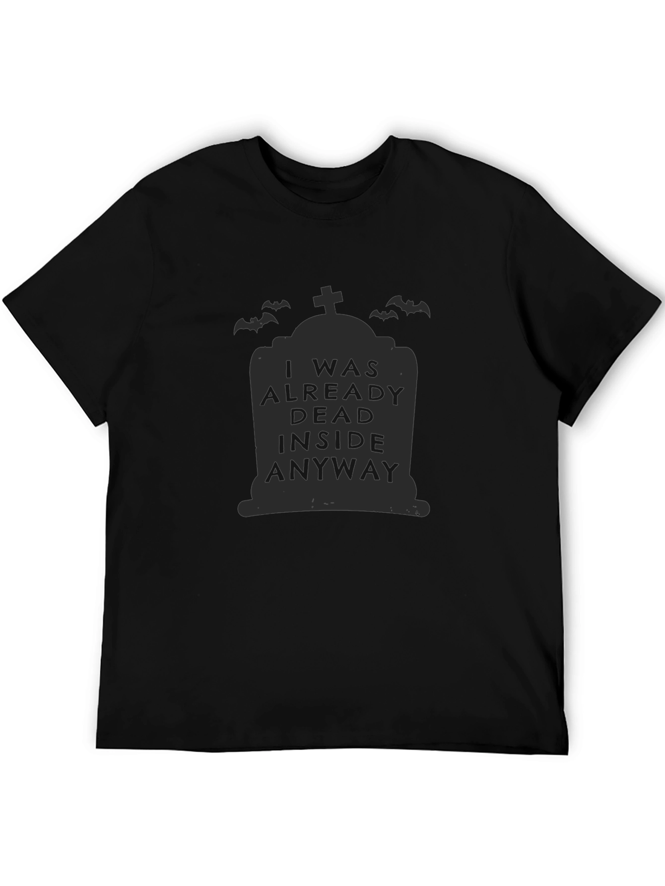 Dead Inside Halloween Tombstone Graphic Tee