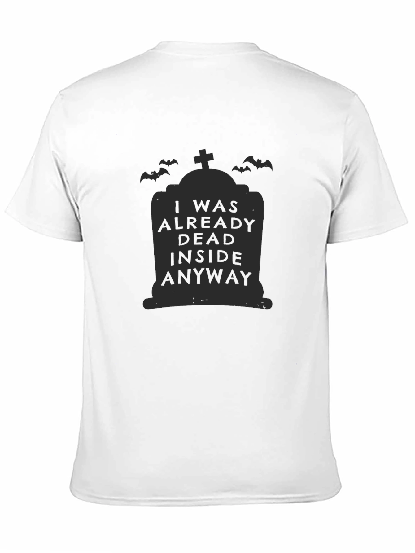 Dead Inside Halloween Tombstone Graphic Tee