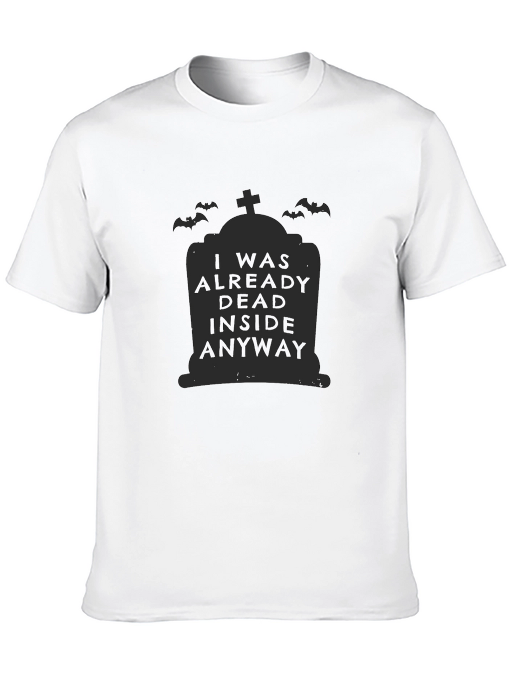 Dead Inside Halloween Tombstone Graphic Tee