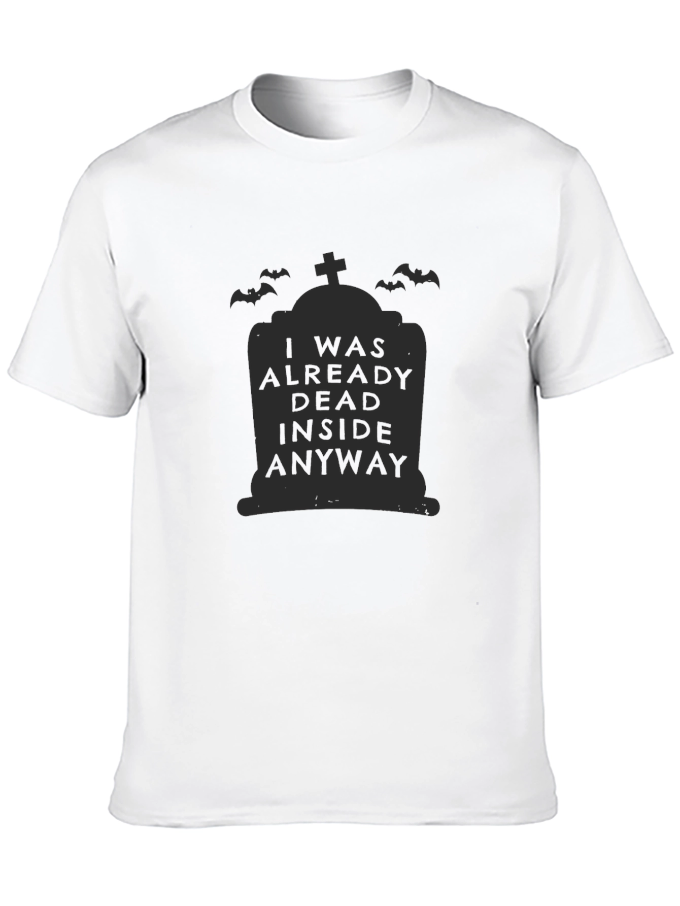 Dead Inside Halloween Tombstone Graphic Tee