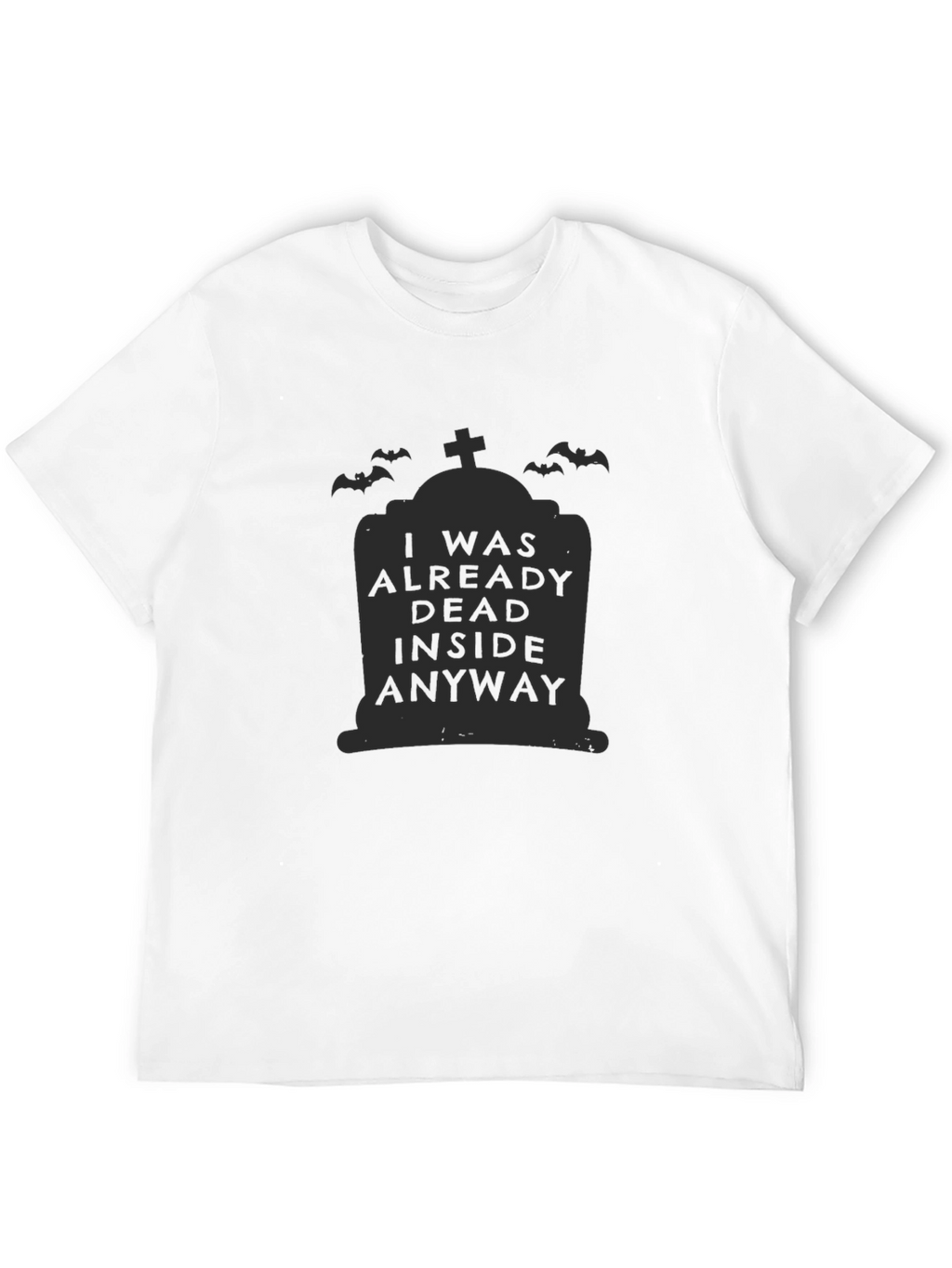 Dead Inside Halloween Tombstone Graphic Tee