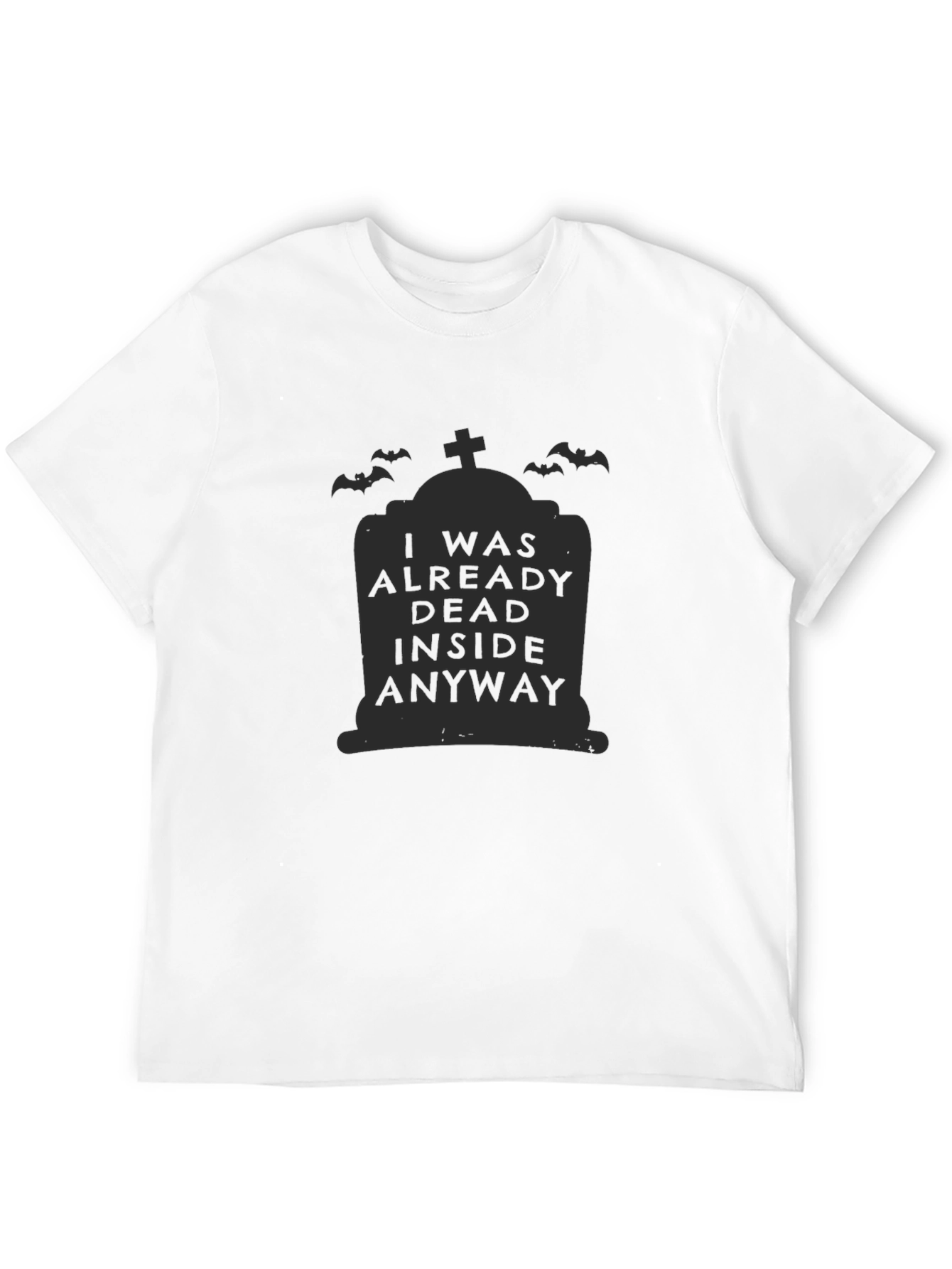 Dead Inside Halloween Tombstone Graphic Tee