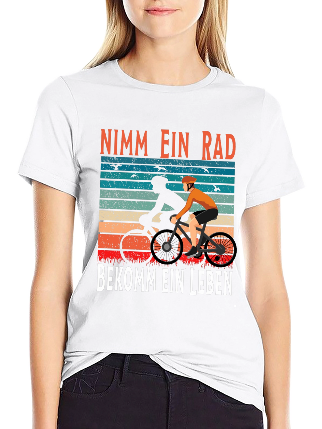 Nimm Ein Rad Bekomme Ein Leben Cycling T-Shirt