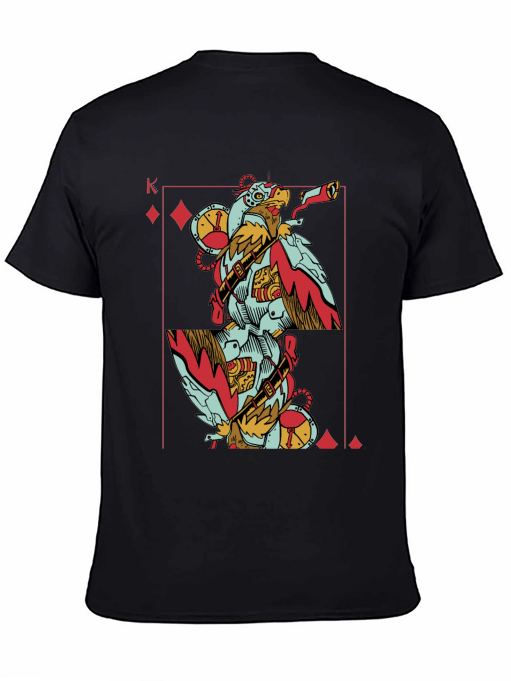 King of Diamonds Steampunk Bird T-Shirt