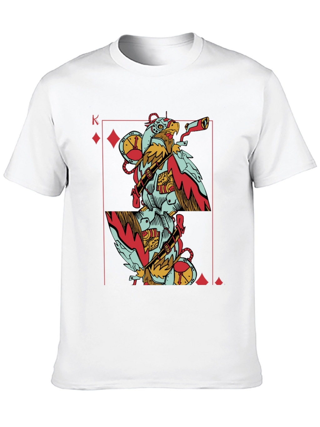 King of Diamonds Steampunk Bird T-Shirt