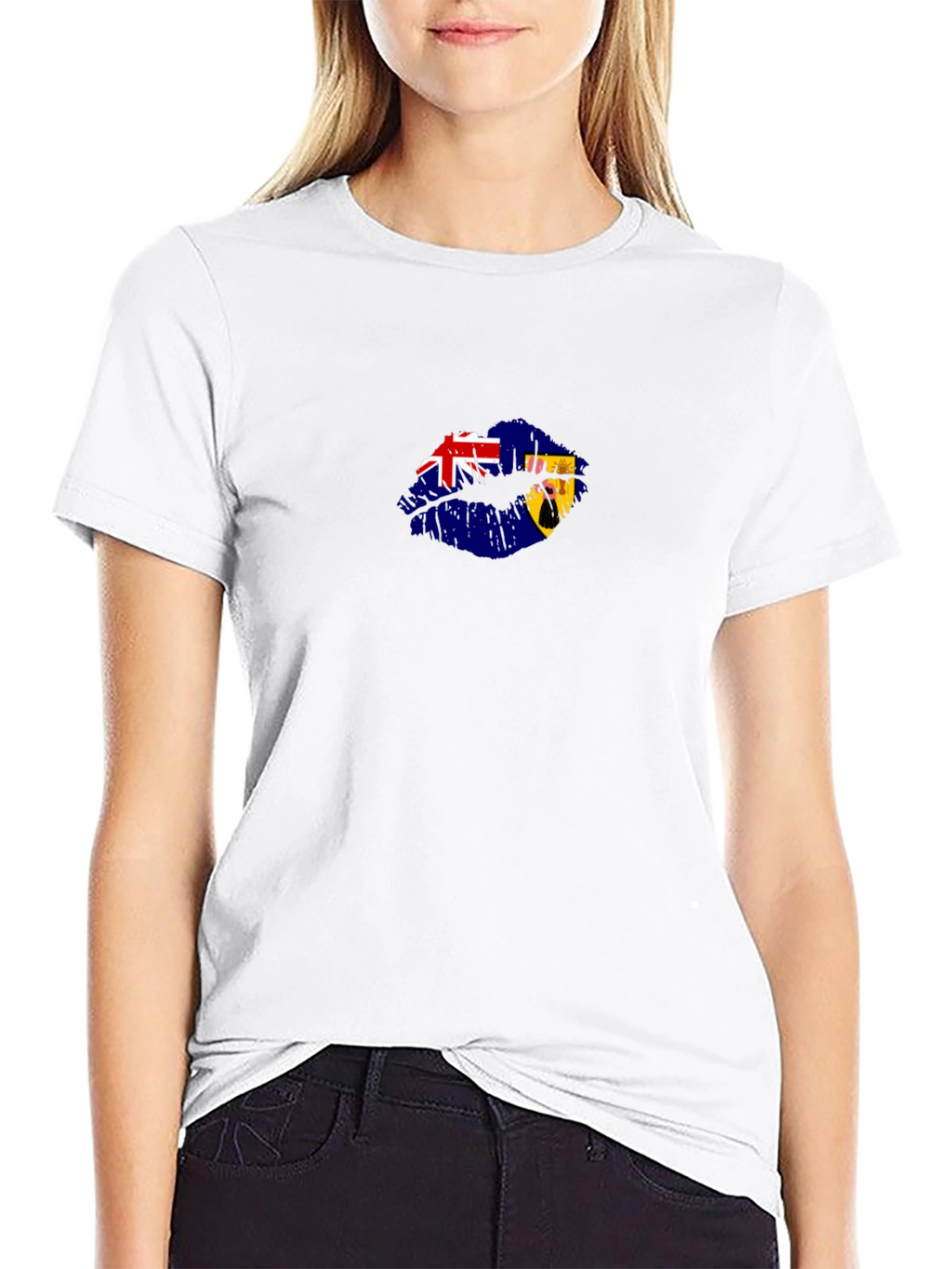 Turks & Caicos Islands Flag Lips T-Shirt