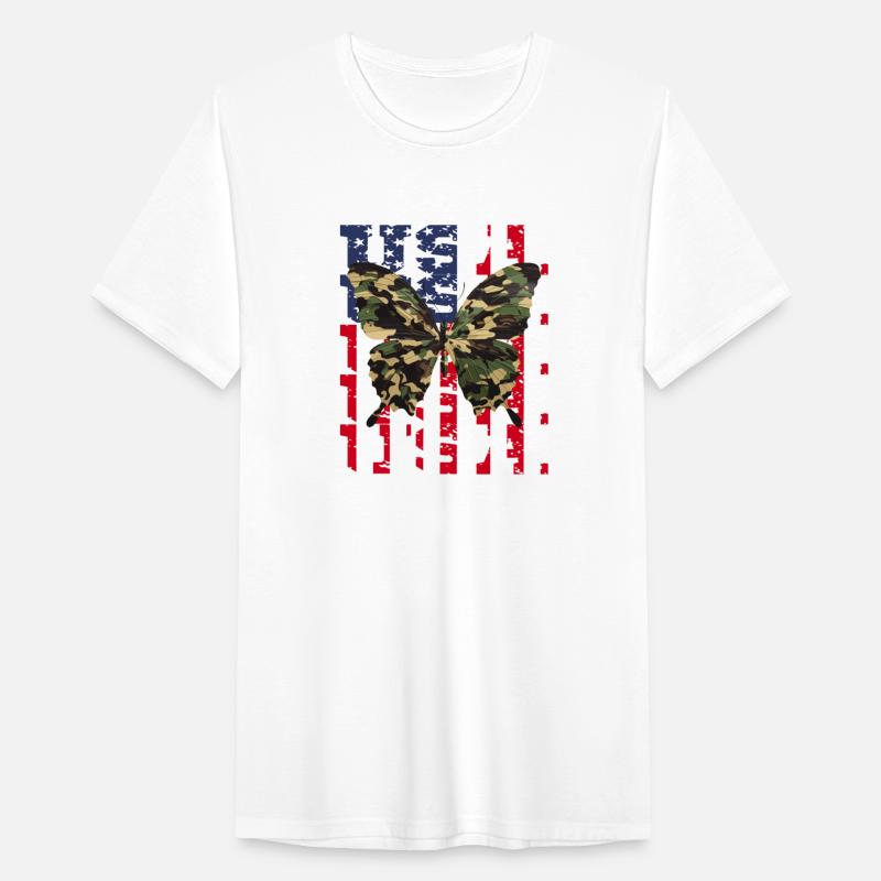 USA America Camouflage Butterfly