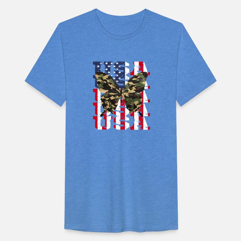 USA America Camouflage Butterfly