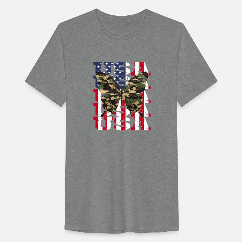 USA America Camouflage Butterfly