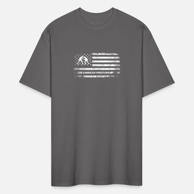 Usa Patriotic Wrestler American Flag Wrestling