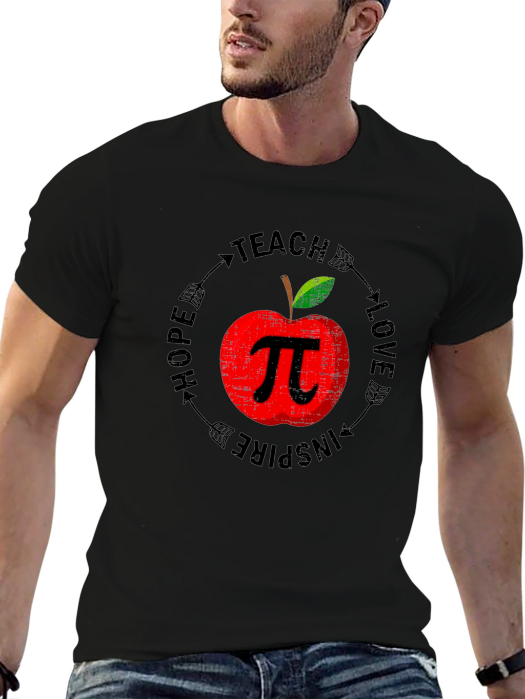 Teacher Apple Pi Graphic Tee