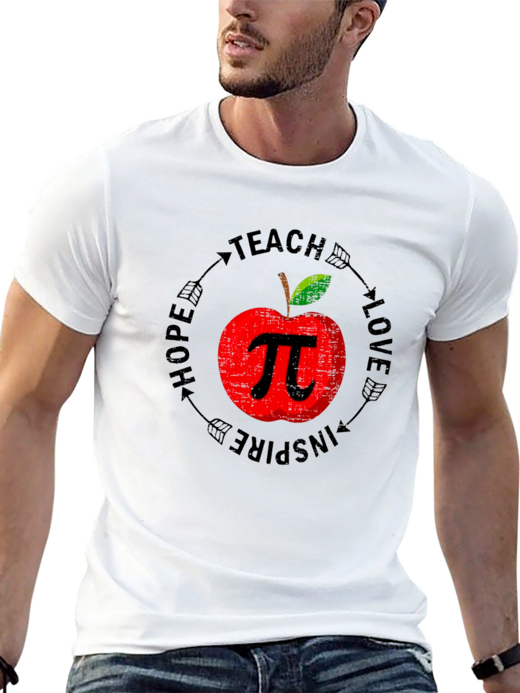 Teacher Apple Pi Graphic Tee