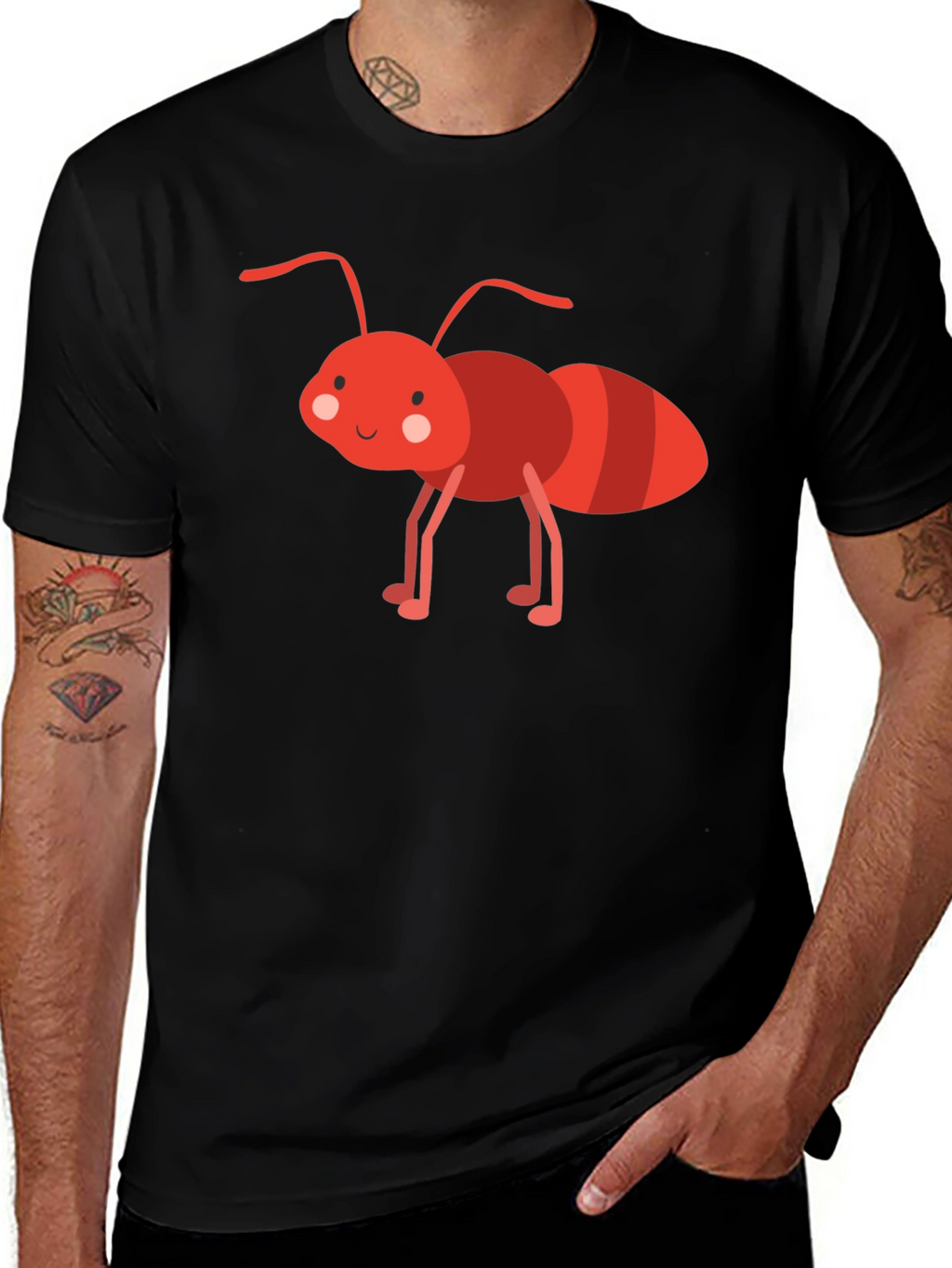 Ant Cartoon Graphic T-Shirt