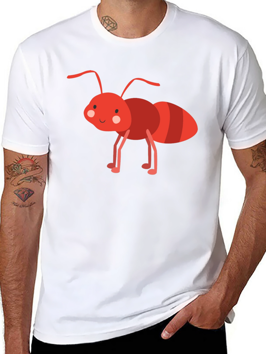 Ant Cartoon Graphic T-Shirt