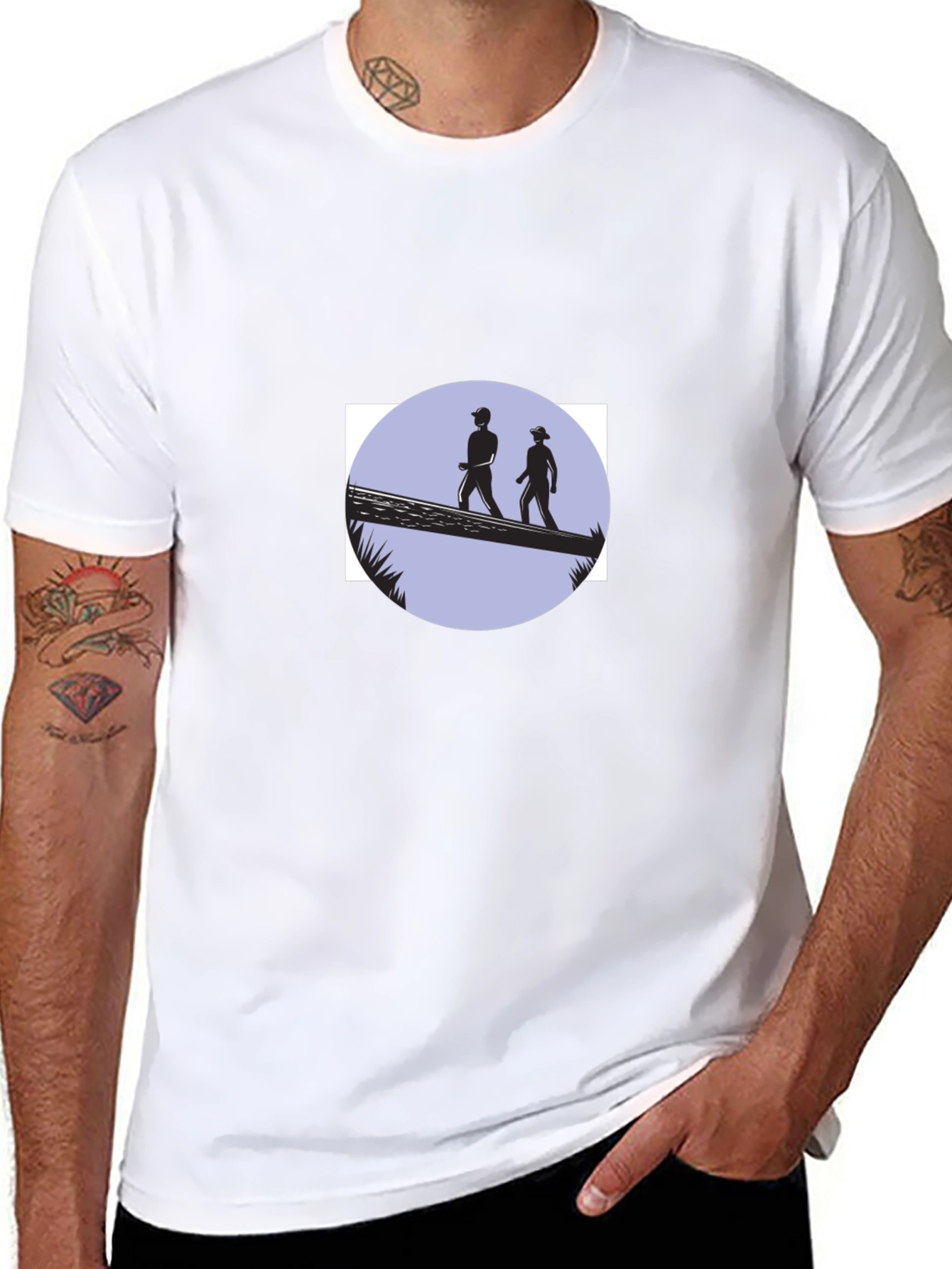 Adventure Seeker Tee - Black Cotton Graphic T-Shirt