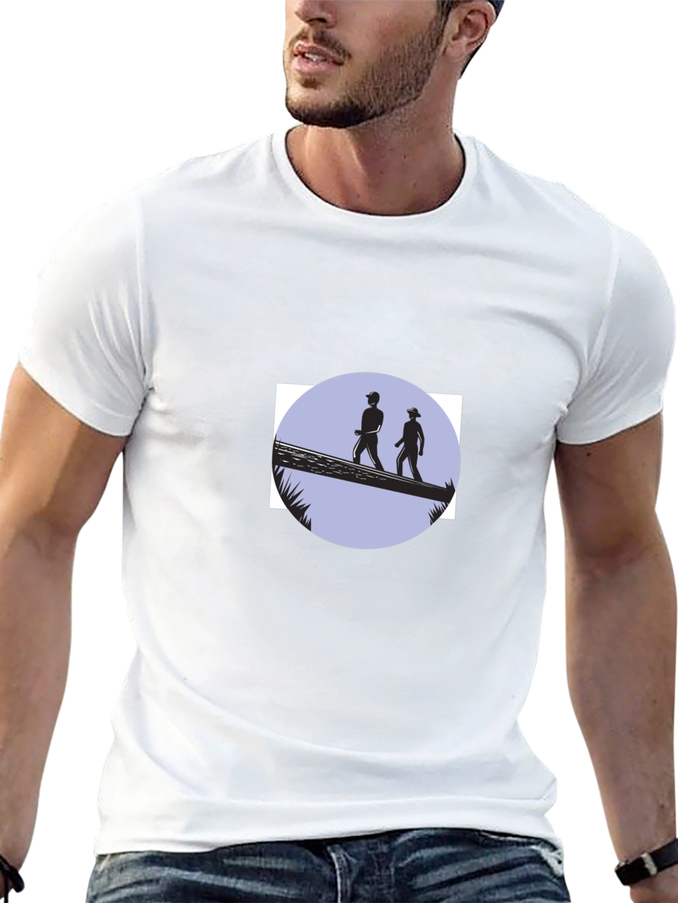 Adventure Seeker Tee - Black Cotton Graphic T-Shirt