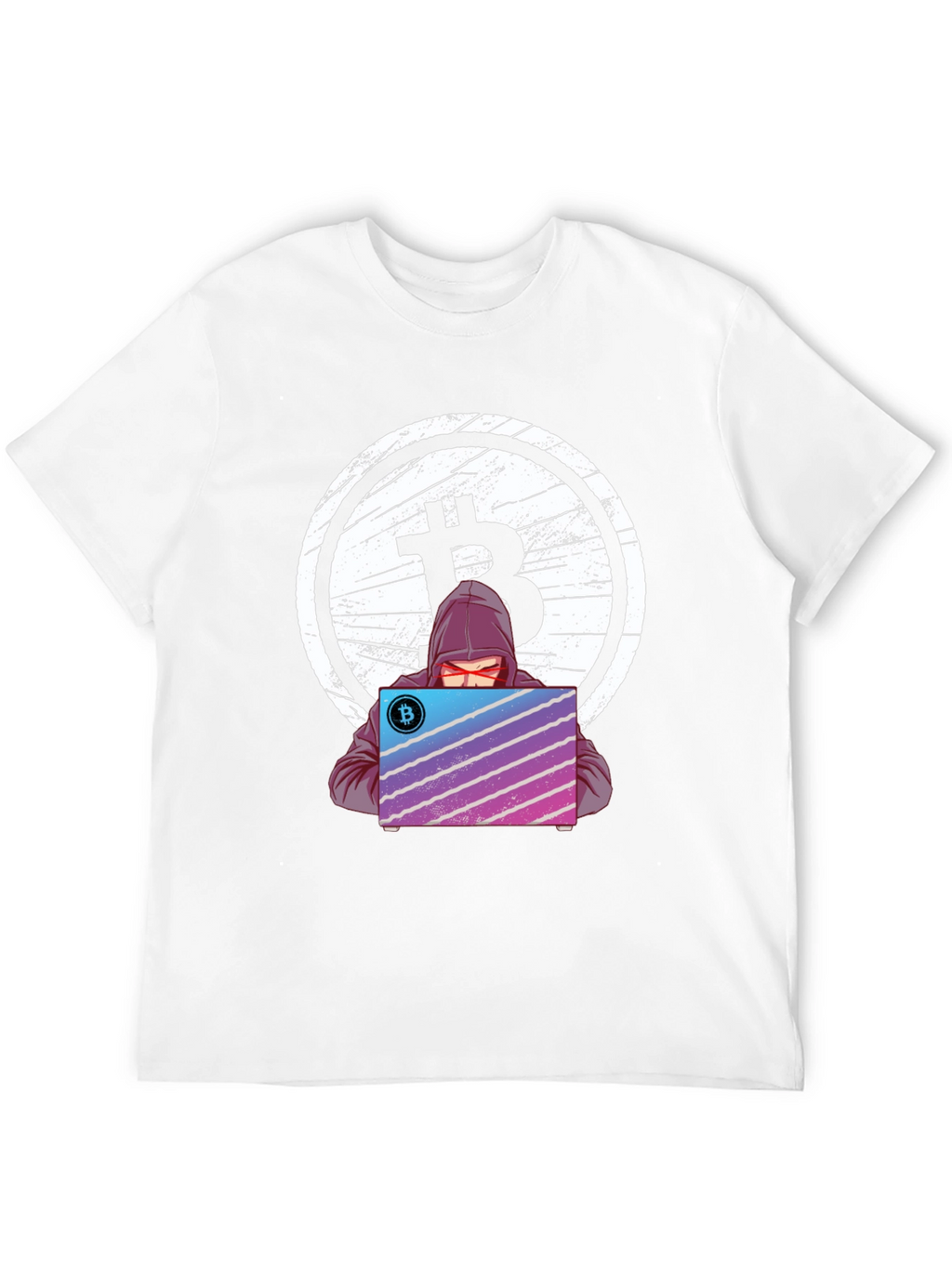 Bitcoin Hacker Graphic T-Shirt - Crypto Tee