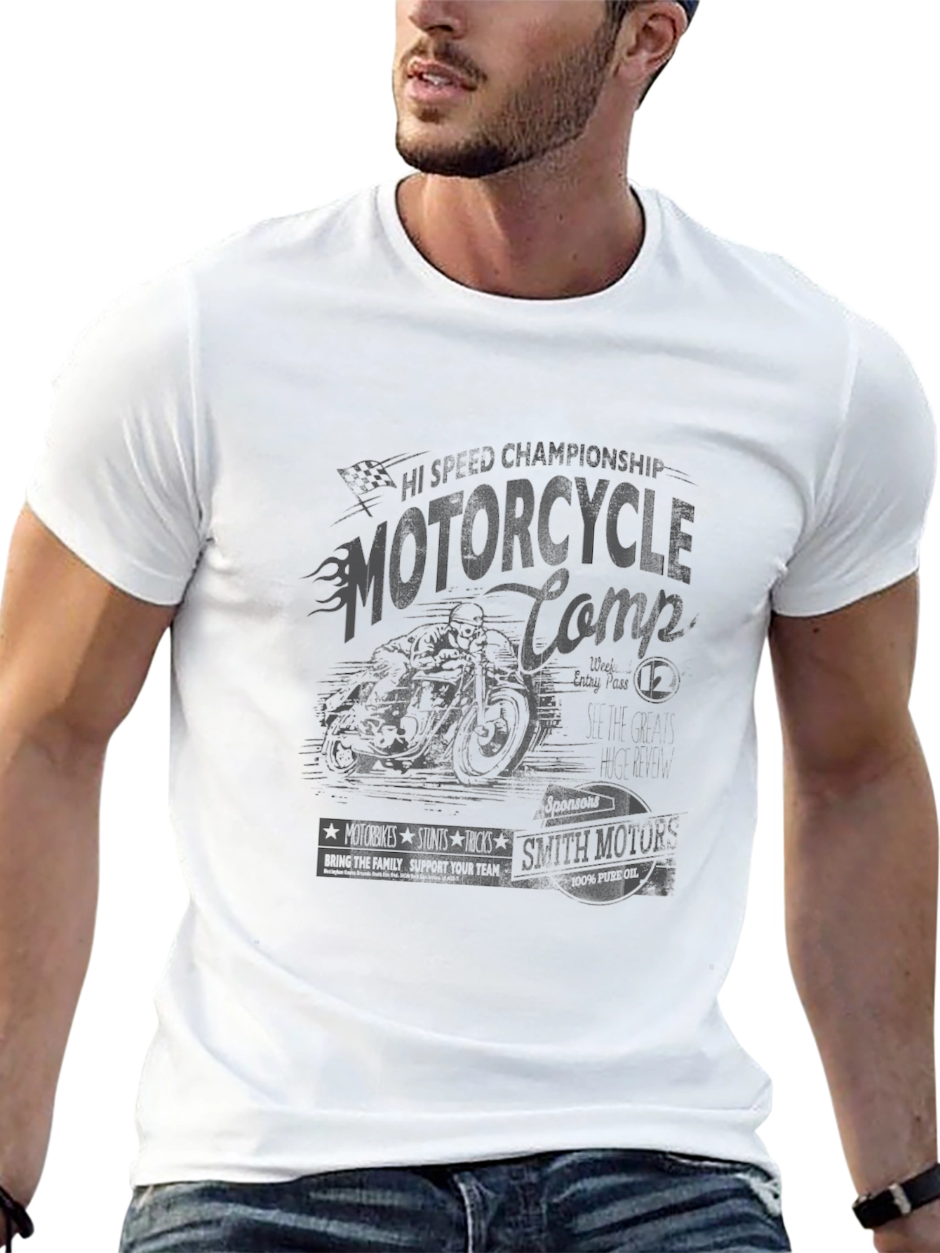 Retro Graphic Tee - Mens Black T-Shirt
