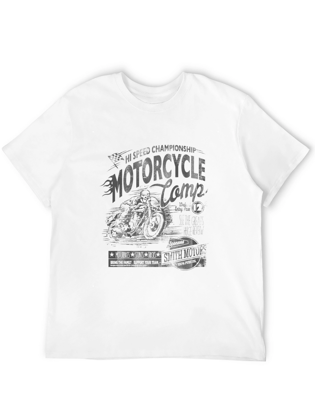 Retro Graphic Tee - Mens Black T-Shirt