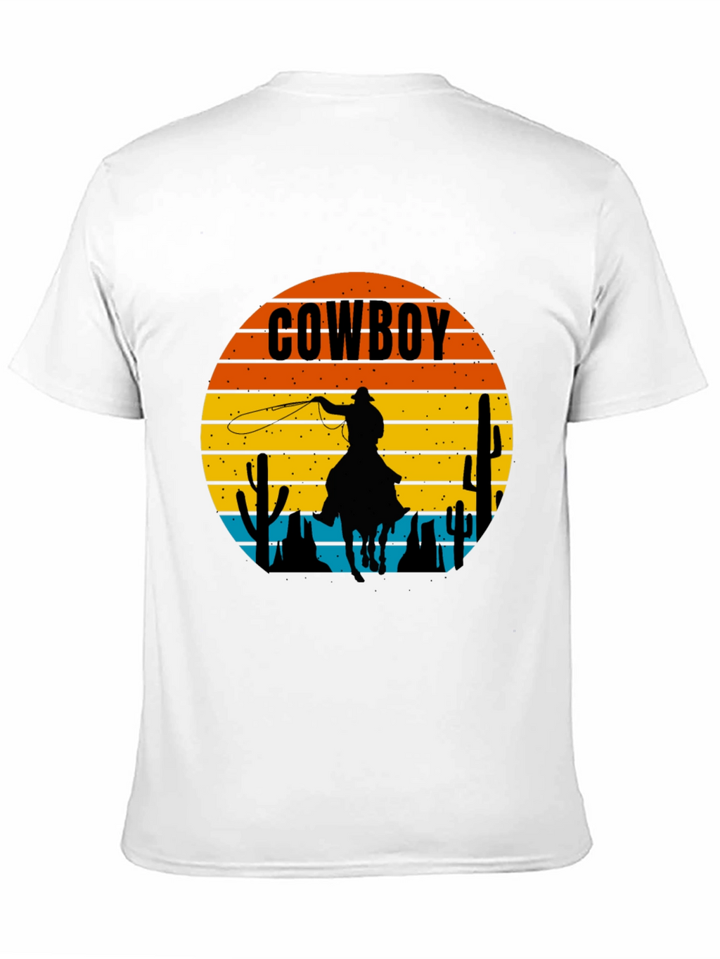 Cowboy Sunset Graphic Tee - Western Style