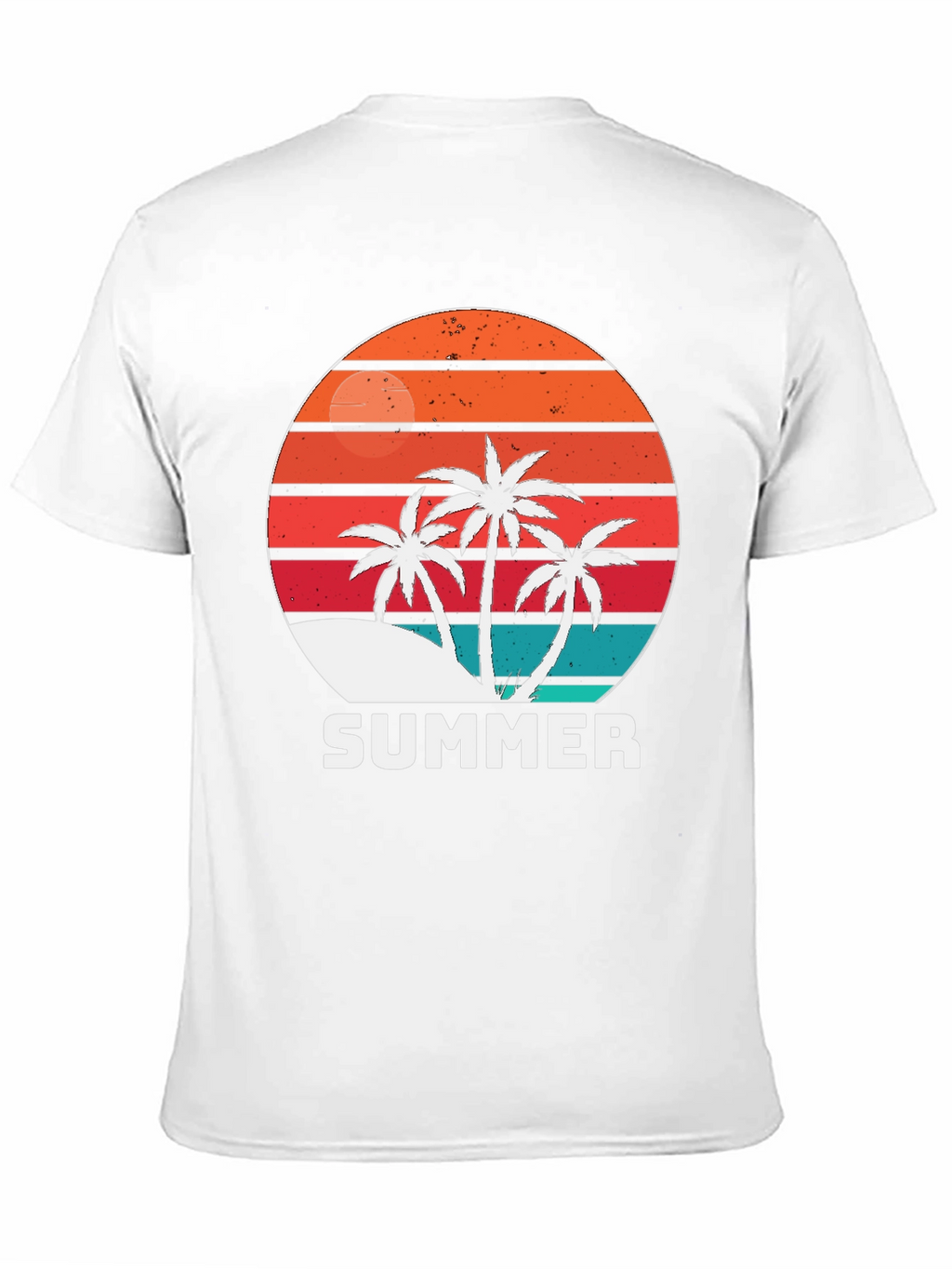 Retro Summer Palm Tree Graphic T-Shirt
