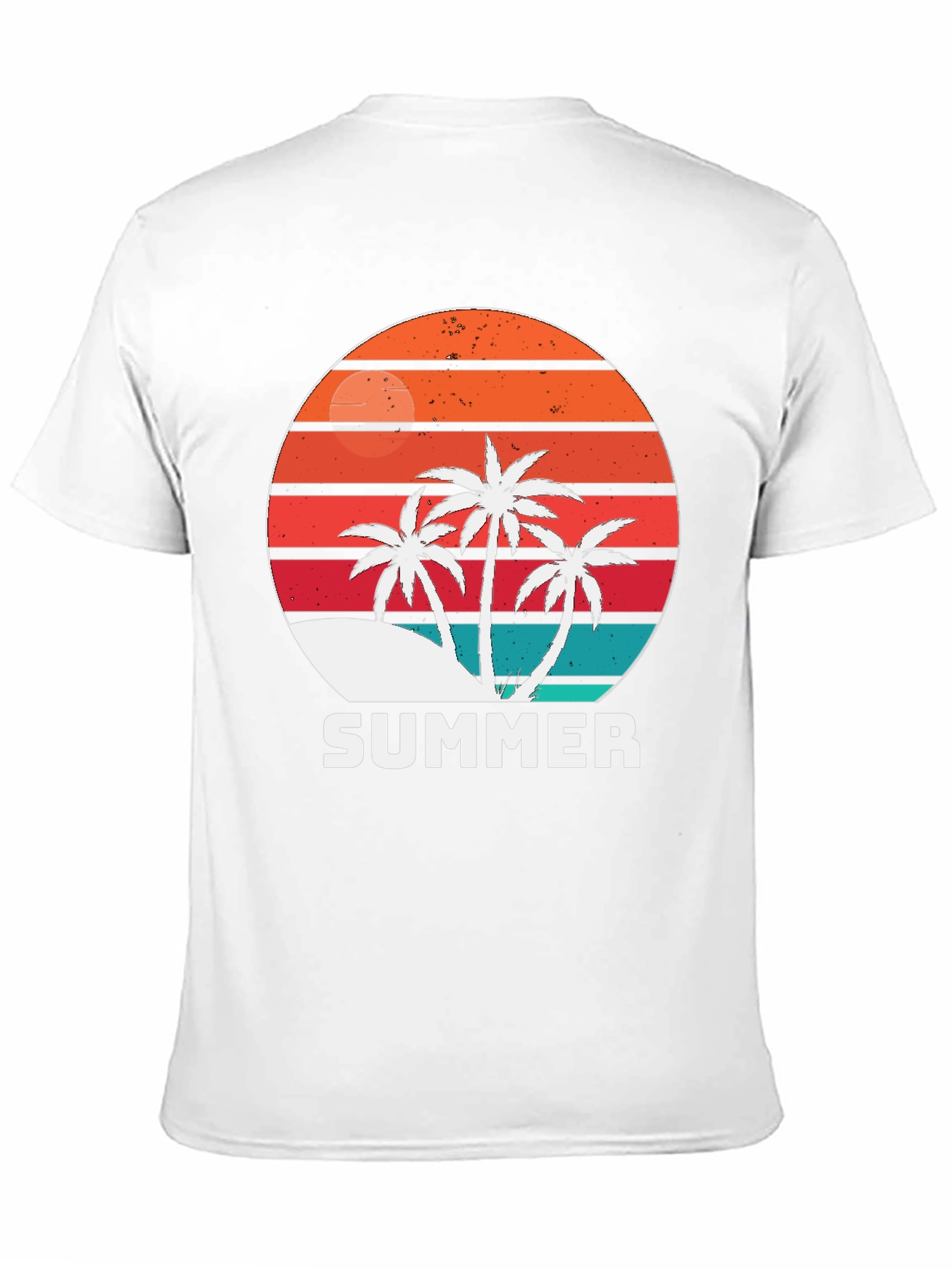 Retro Summer Palm Tree Graphic T-Shirt