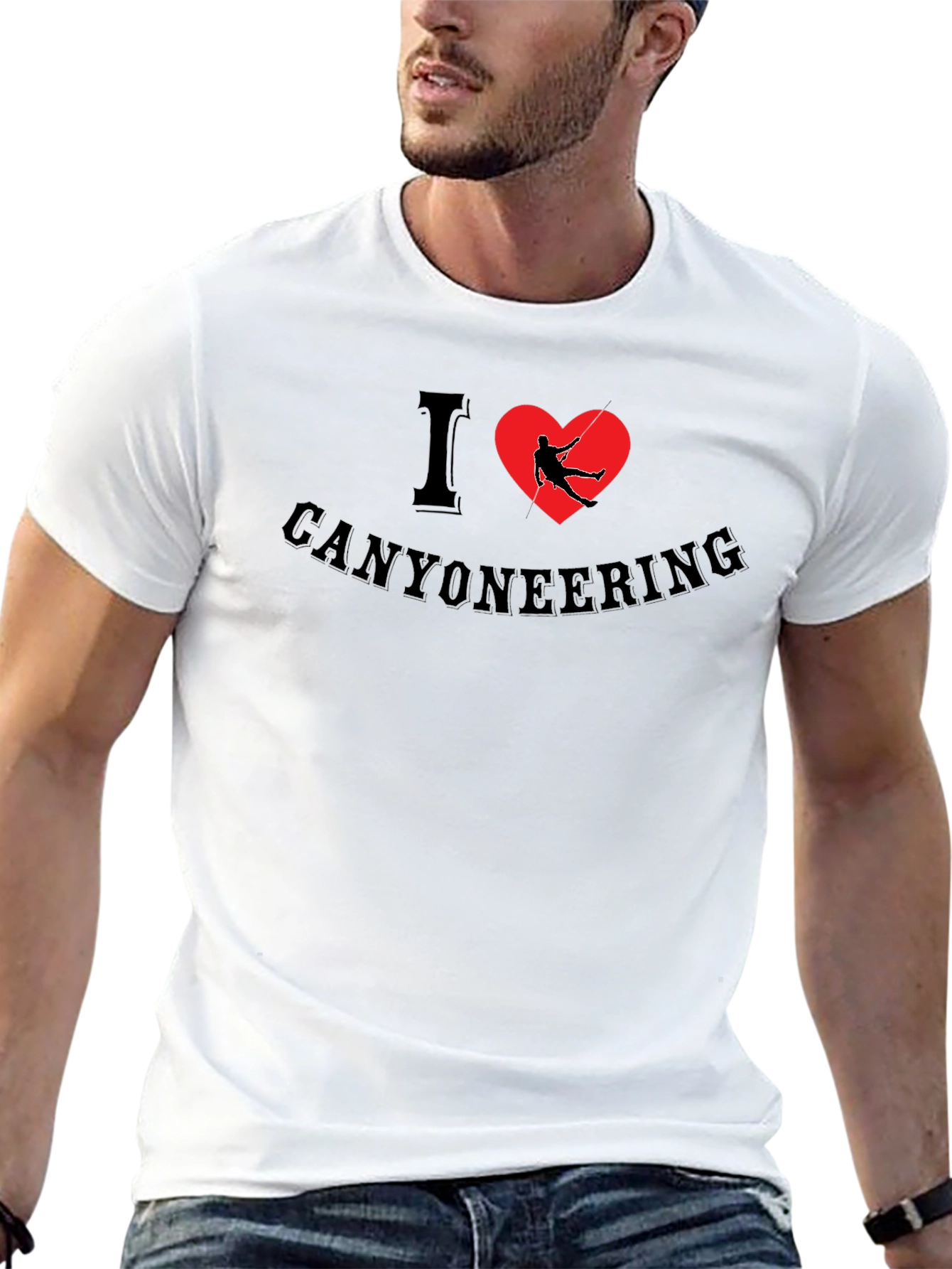 I Heart Canyoneering Black T-Shirt