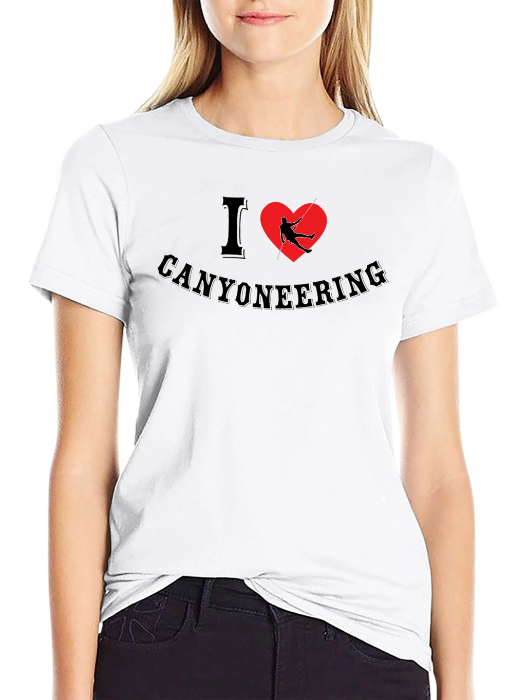I Heart Canyoneering Black T-Shirt