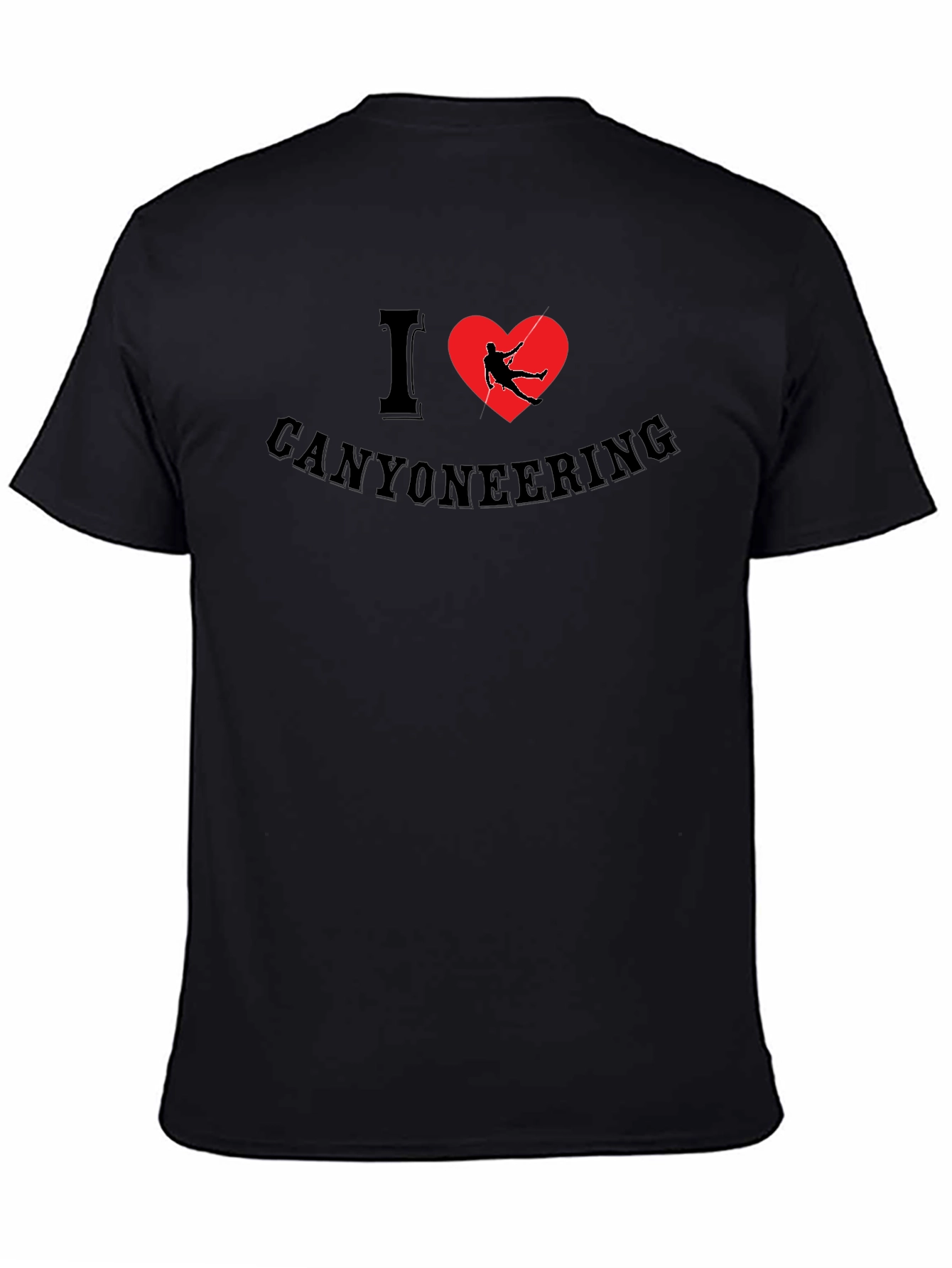 I Heart Canyoneering Black T-Shirt