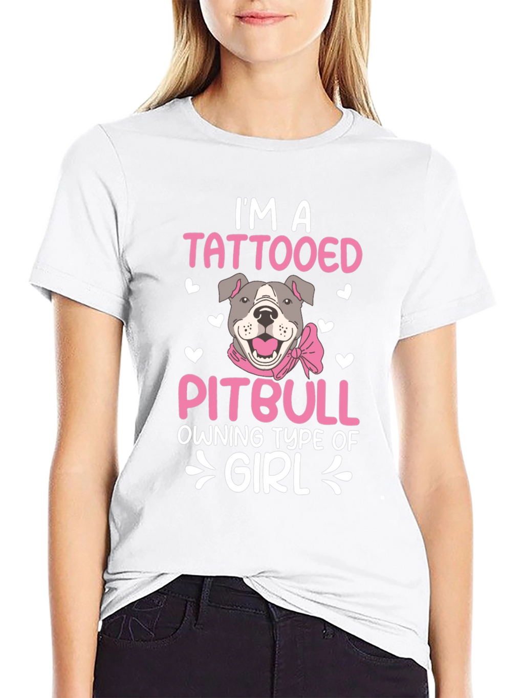 Tattooed Pitbull Girl T-Shirt