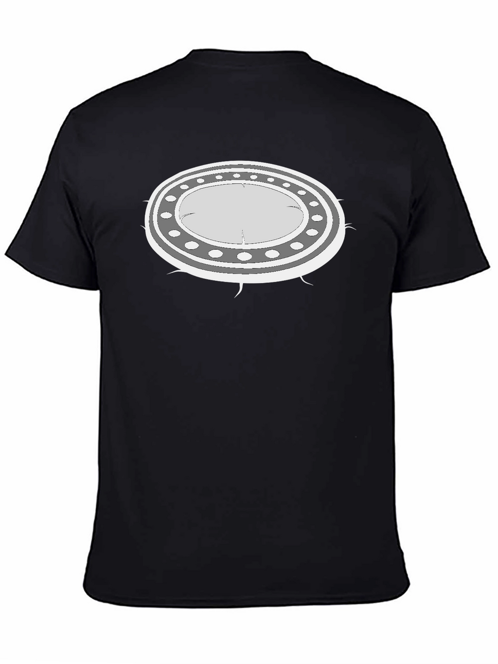 UFO Graphic Black T-Shirt - Unique Alien Design