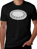 UFO Graphic Black T-Shirt - Unique Alien Design