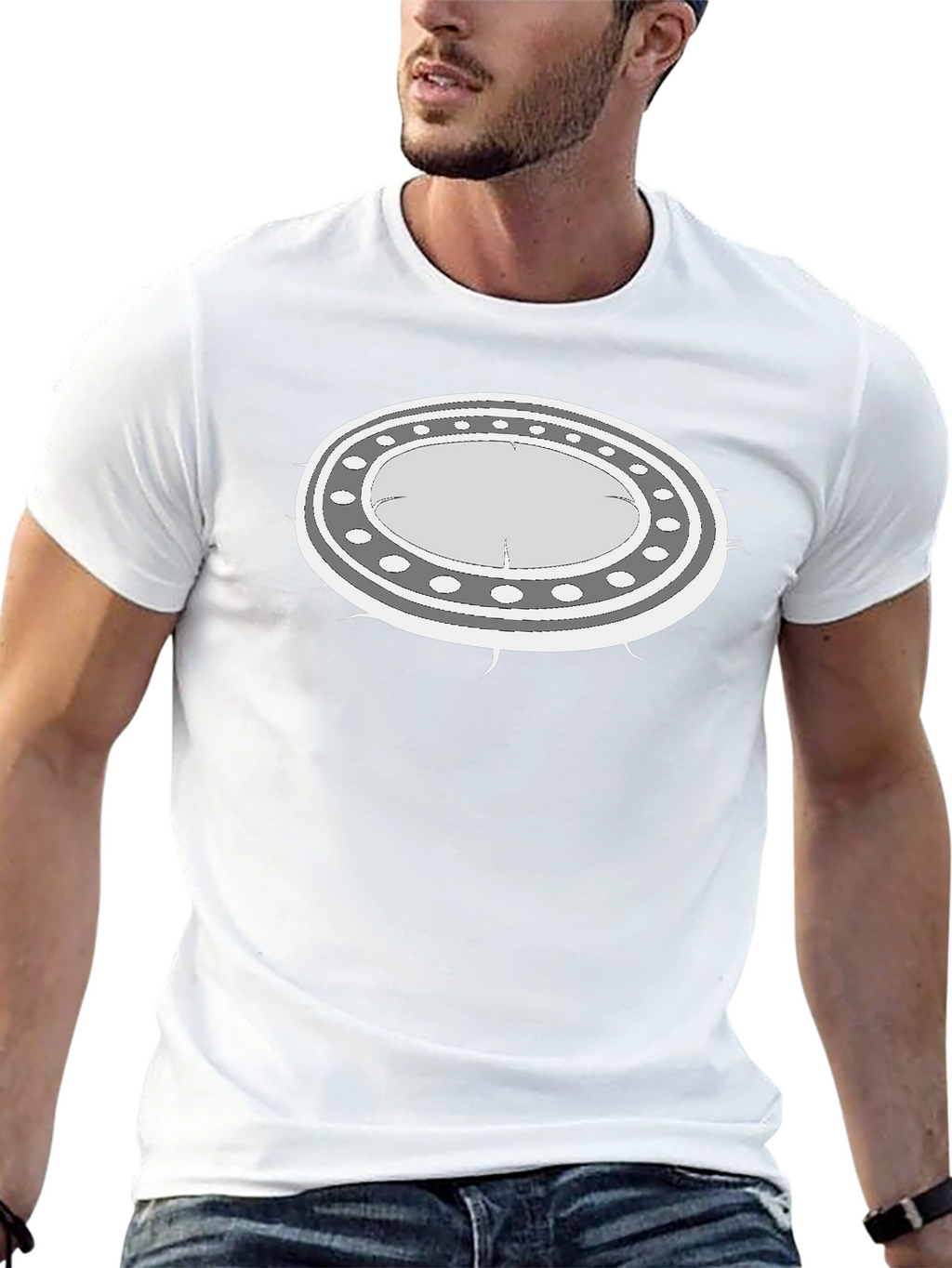UFO Graphic Black T-Shirt - Unique Alien Design