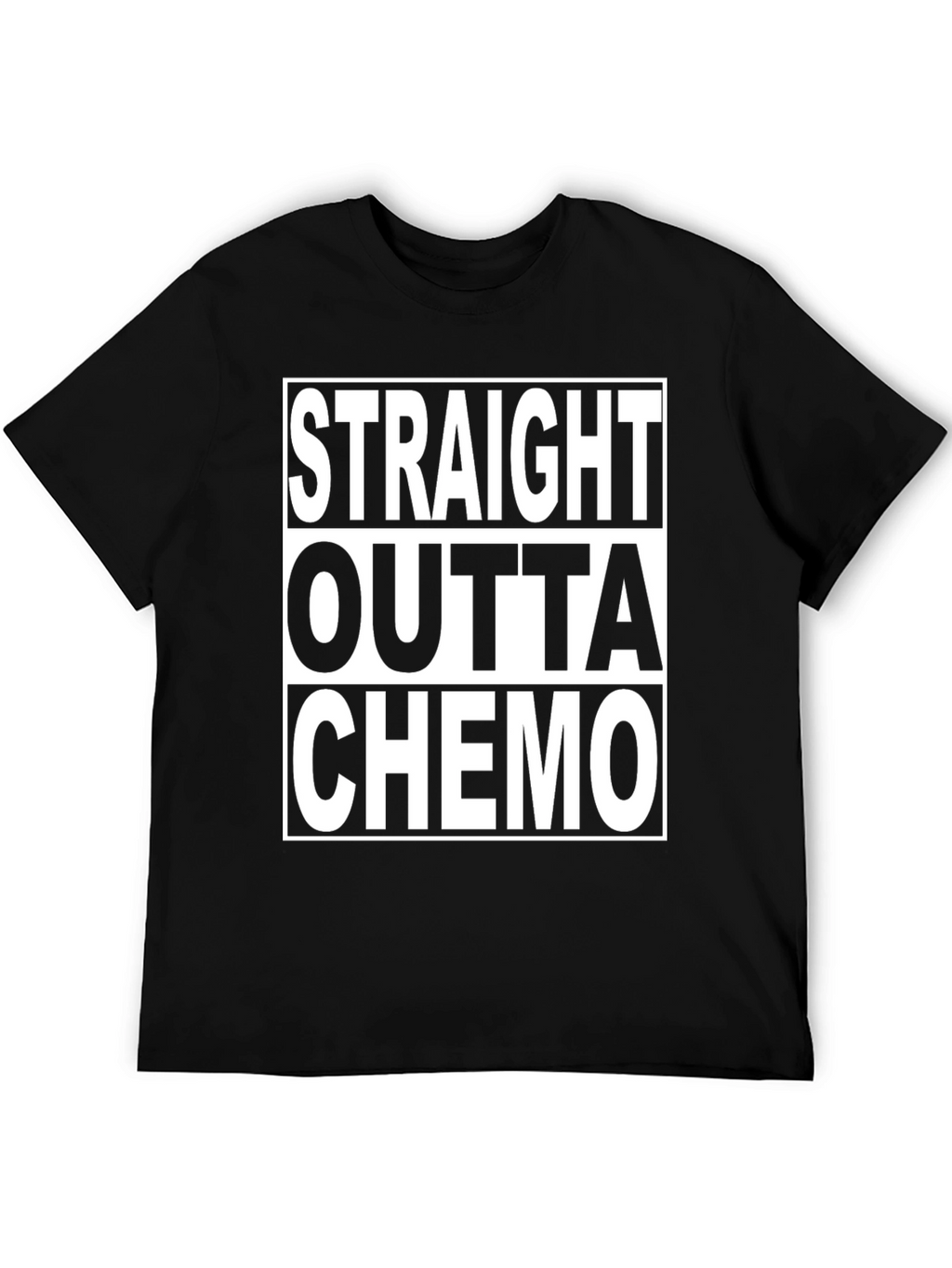 Straight Outta Chemo Graphic T-Shirt - Black