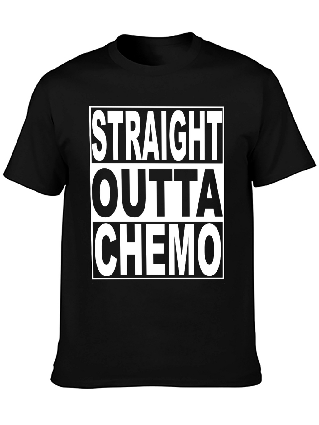 Straight Outta Chemo Graphic T-Shirt - Black