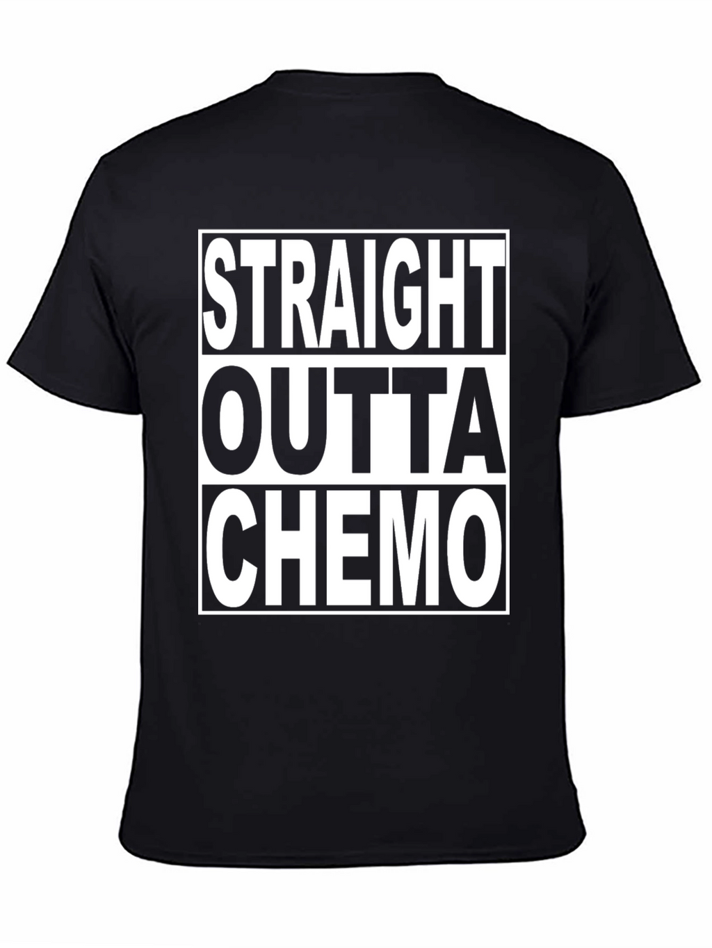 Straight Outta Chemo Graphic T-Shirt - Black