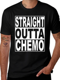 Straight Outta Chemo Graphic T-Shirt - Black