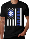 Paramedic American Flag T-Shirt - EMS Support