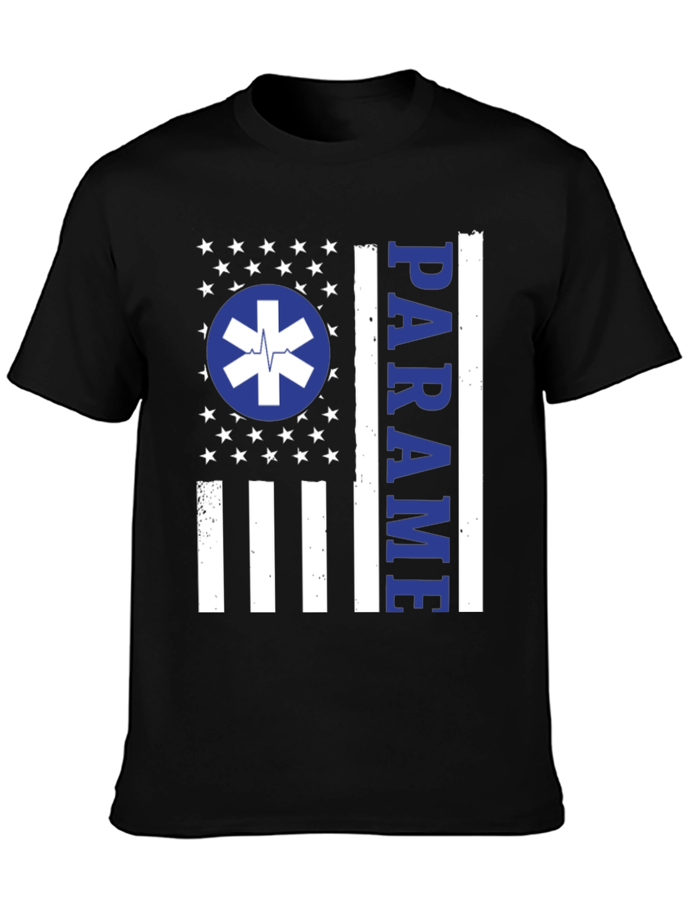 Paramedic American Flag T-Shirt - EMS Support