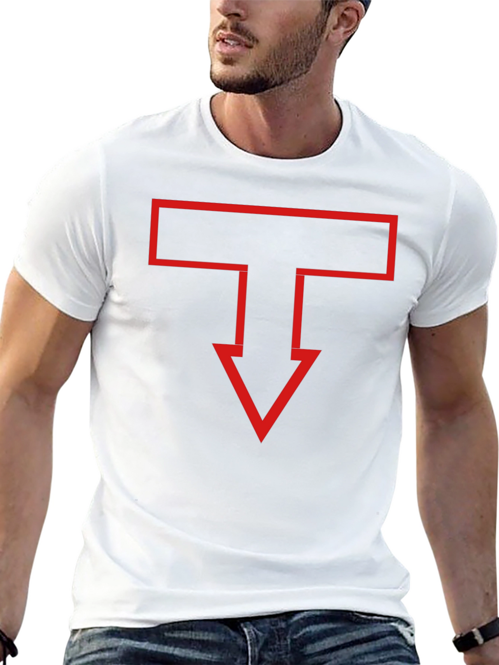 Red Arrow T-Shirt - Bold Graphic Tee