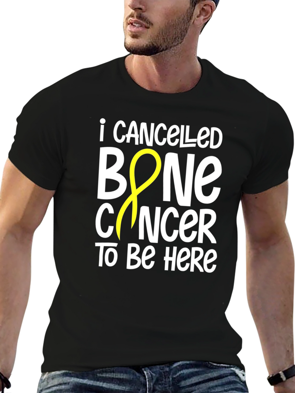 Bone Cancer Awareness T-Shirt - I Cancelled Bone Cancer