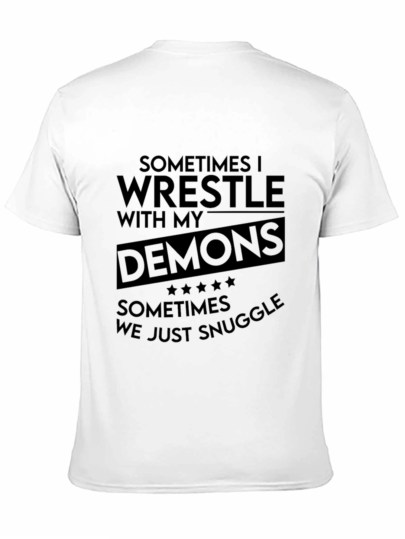 Wrestle Demons Graphic Tee - Black