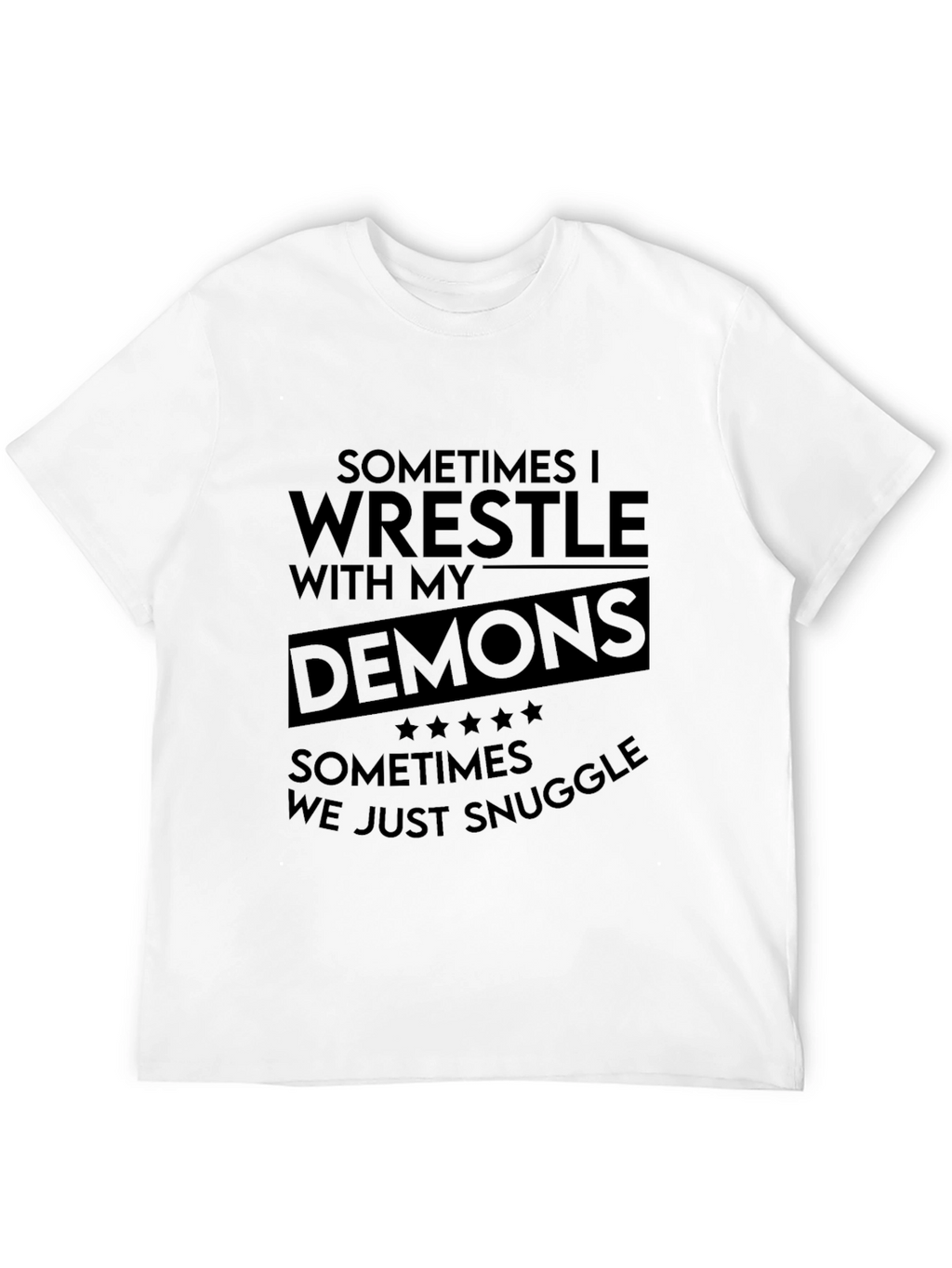 Wrestle Demons Graphic Tee - Black