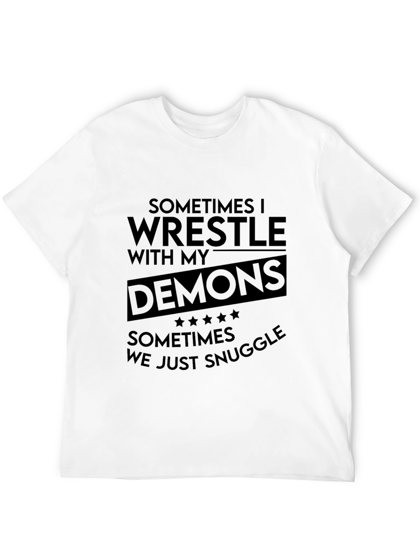 Wrestle Demons Graphic Tee - Black