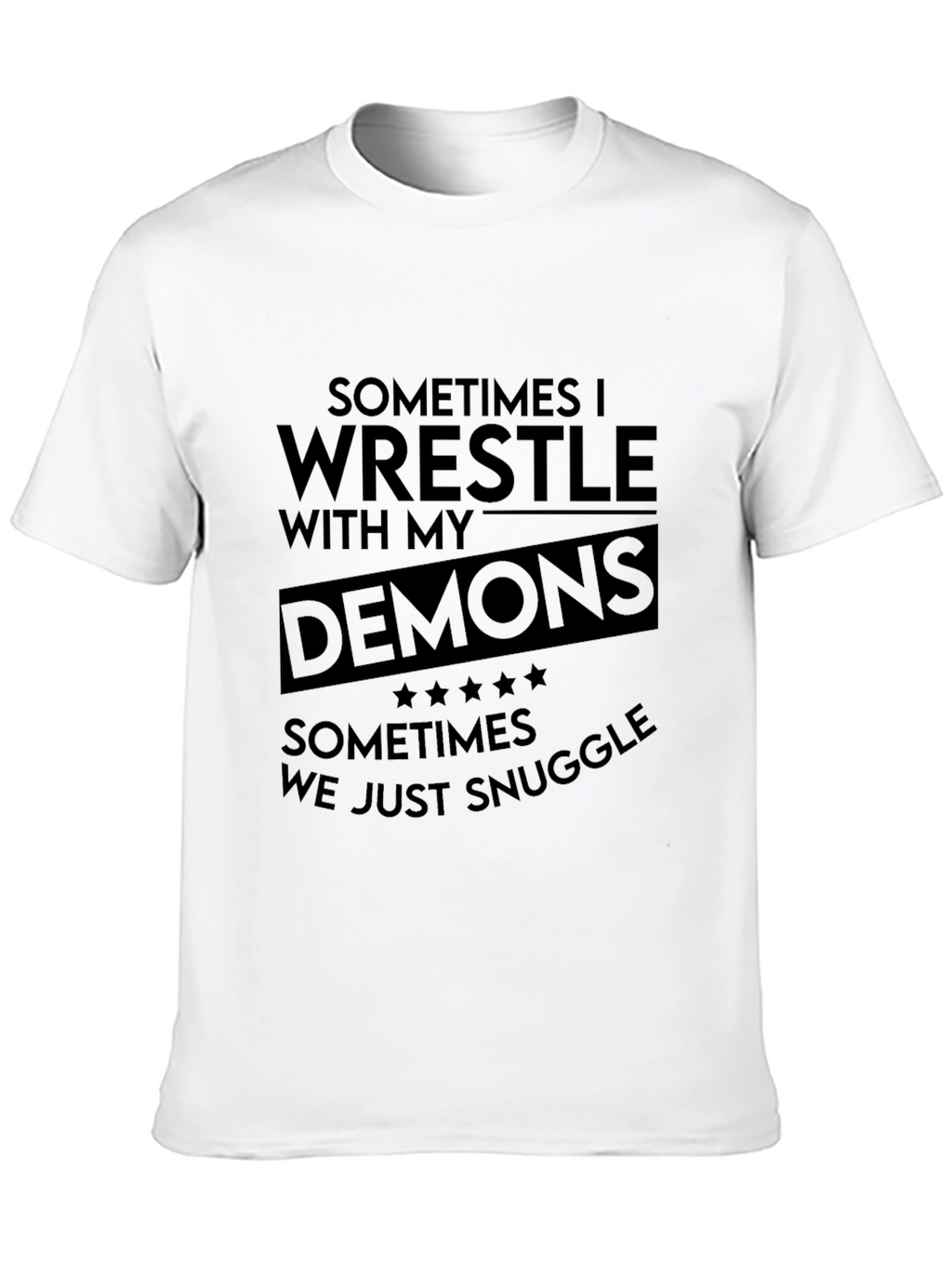Wrestle Demons Graphic Tee - Black