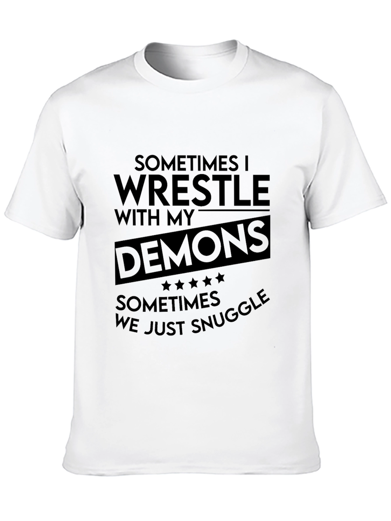 Wrestle Demons Graphic Tee - Black