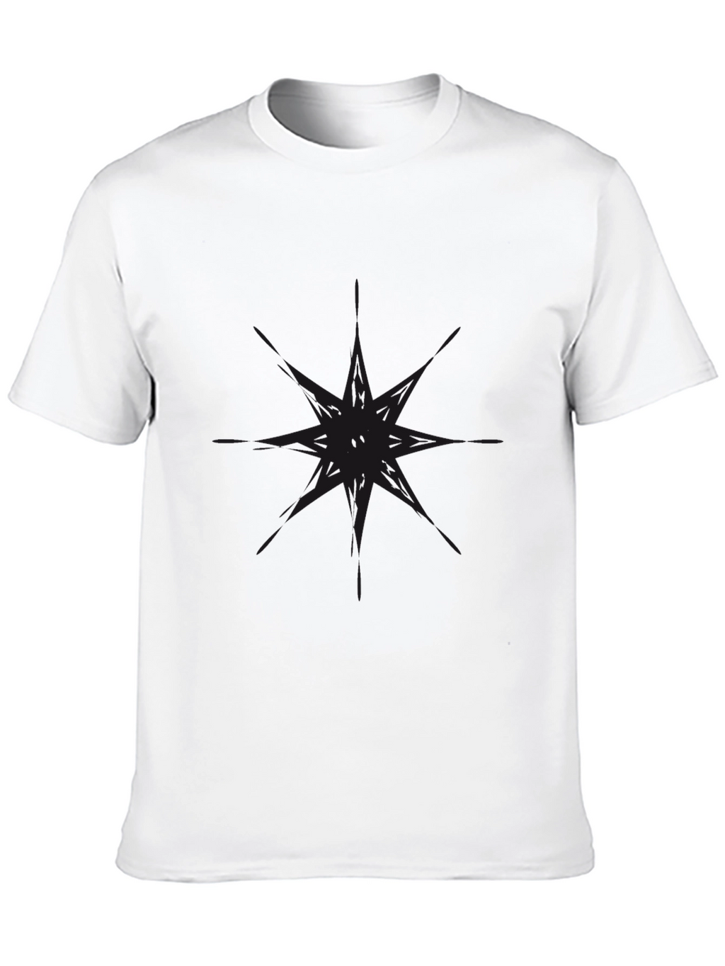 Mens Black Graphic Tee - Modern Style