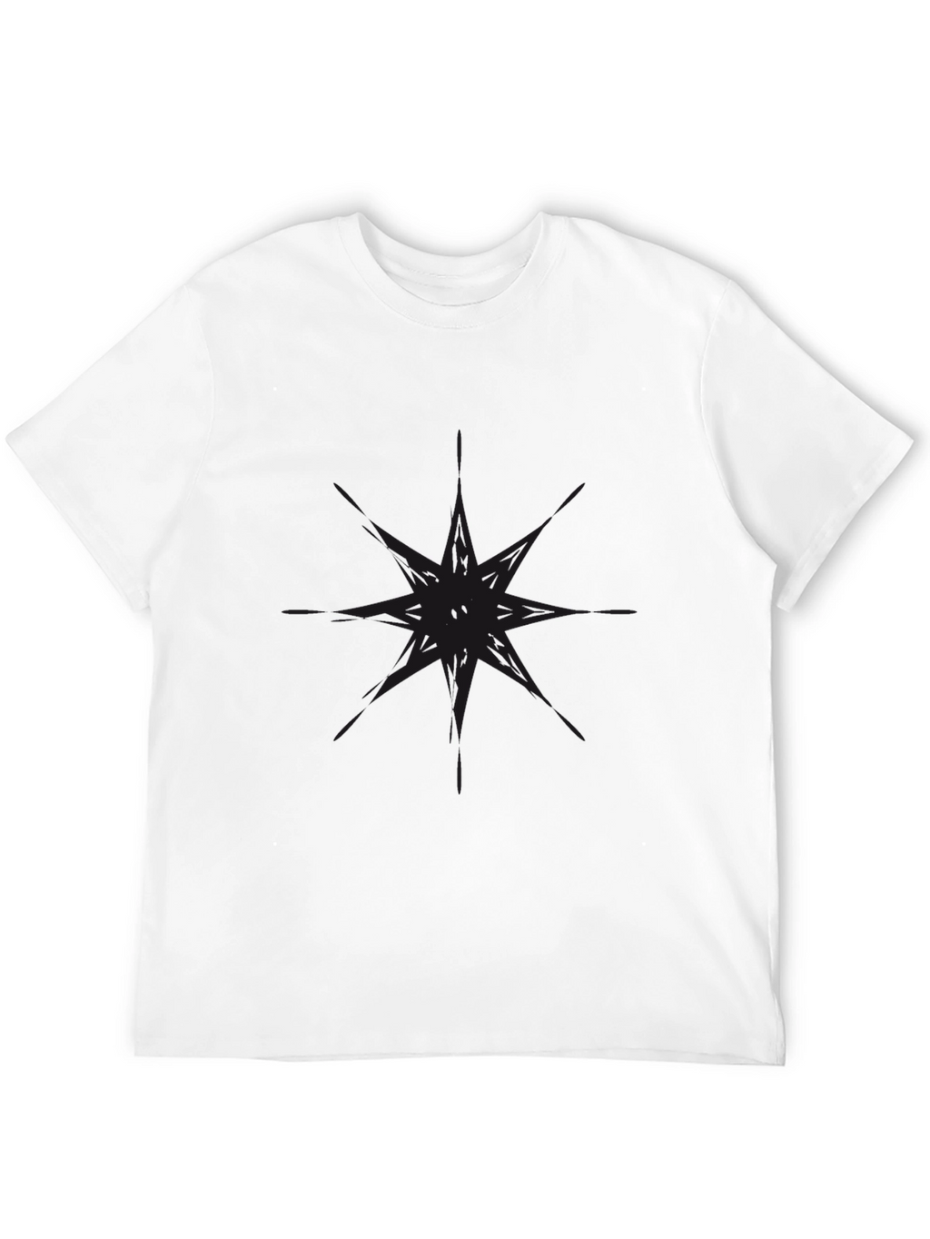 Mens Black Graphic Tee - Modern Style
