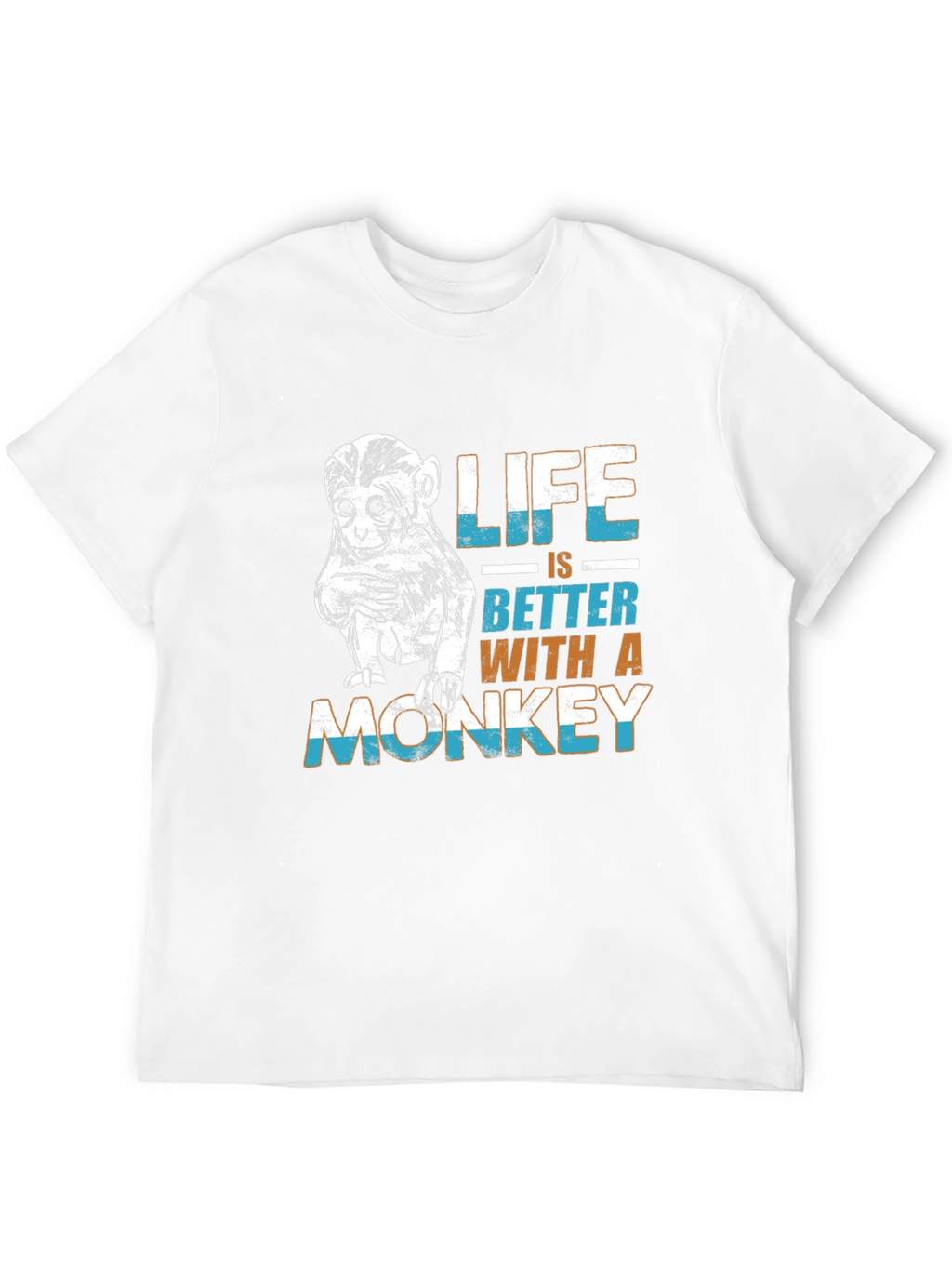 Life is Better Monkey Graphic Tee
