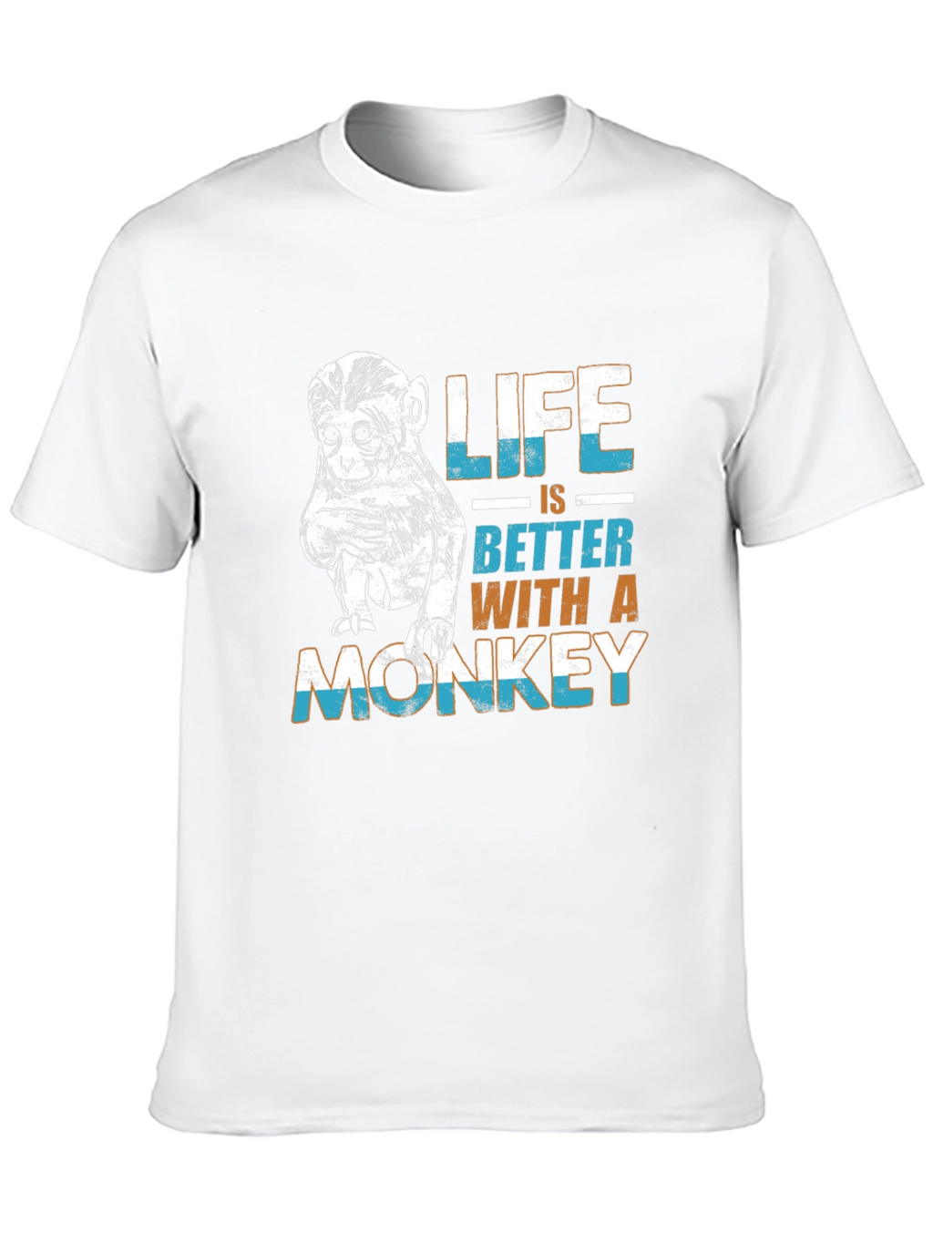 Life is Better Monkey Graphic Tee